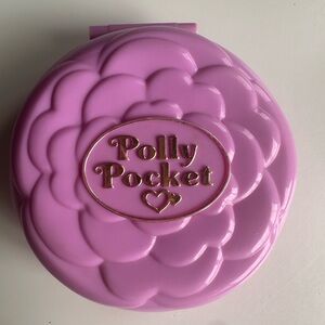Polly Pocket - 1993 Ballerina Grand Ballet Pink Flower Compact Vintage